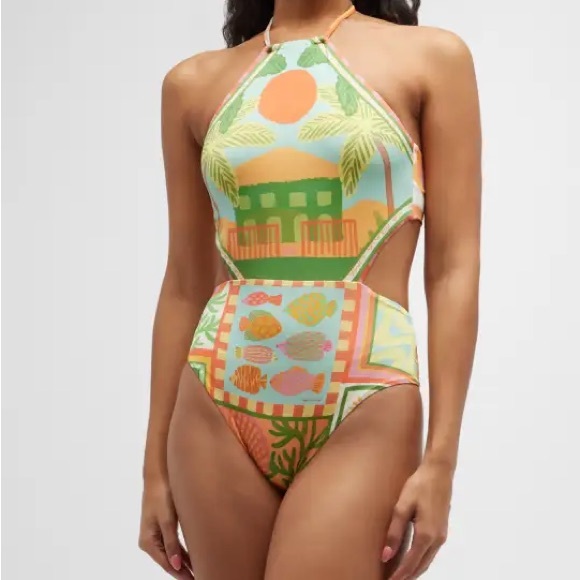 FARM Rio Multicolor One Piece Swimsuit - Picture 2 of 10